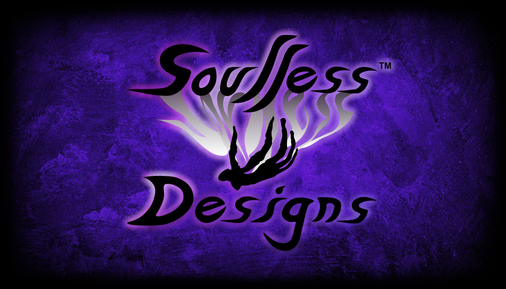 soulless only black and white with logo